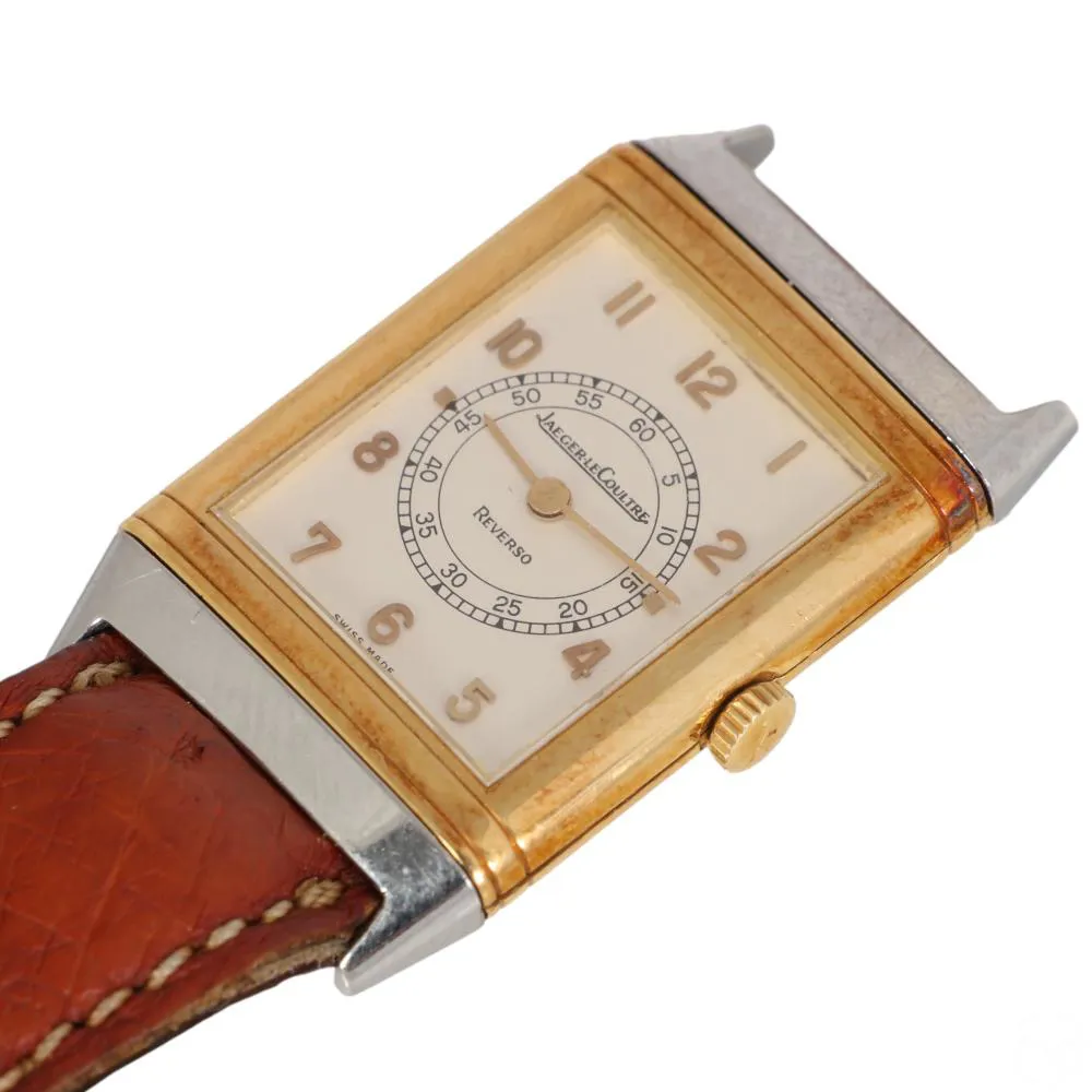 Jaeger-LeCoultre Reverso 1410015 23mm 18k yellow gold White 4