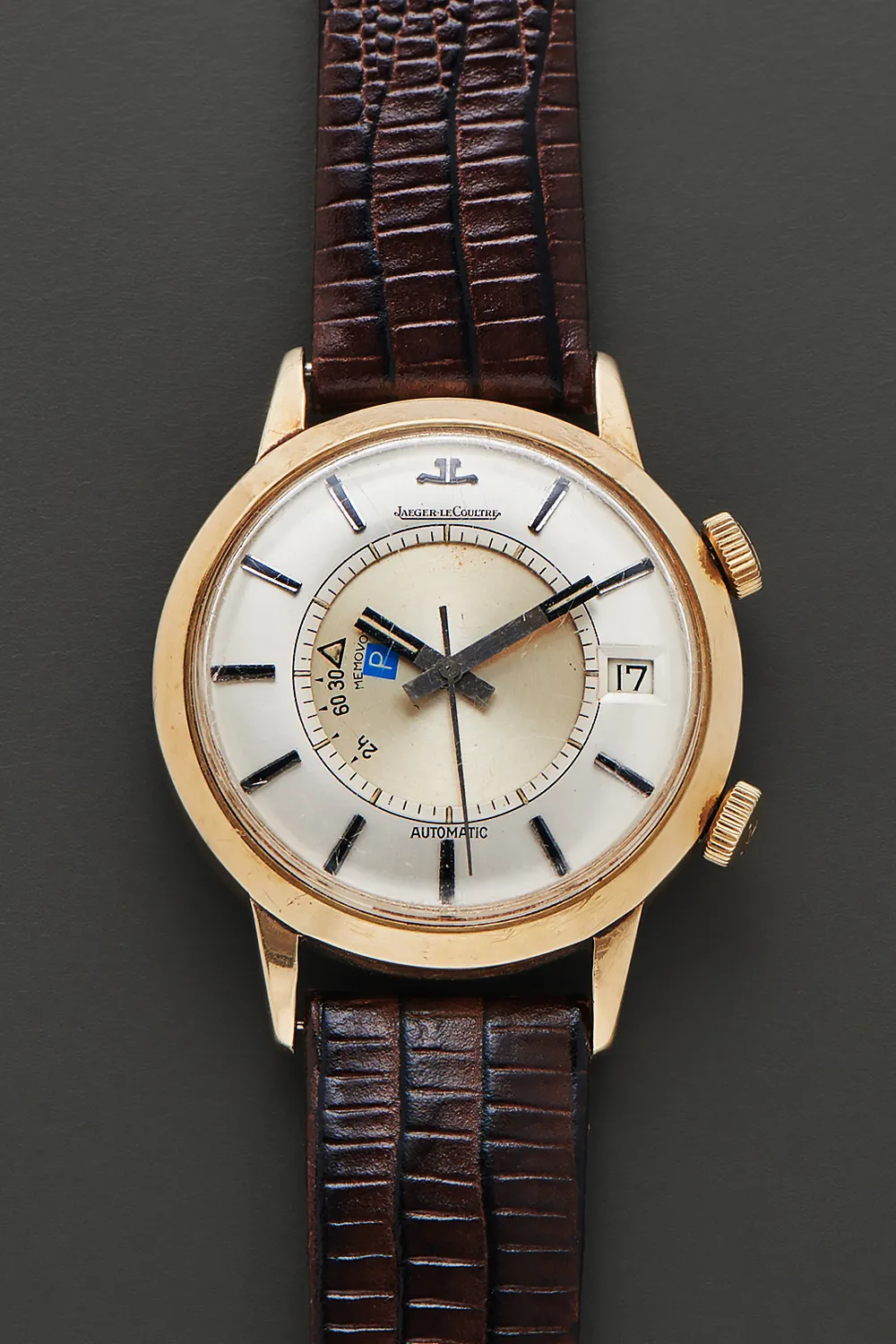 Jaeger-LeCoultre Memovox 37mm Stainless steel and Gilt Silver