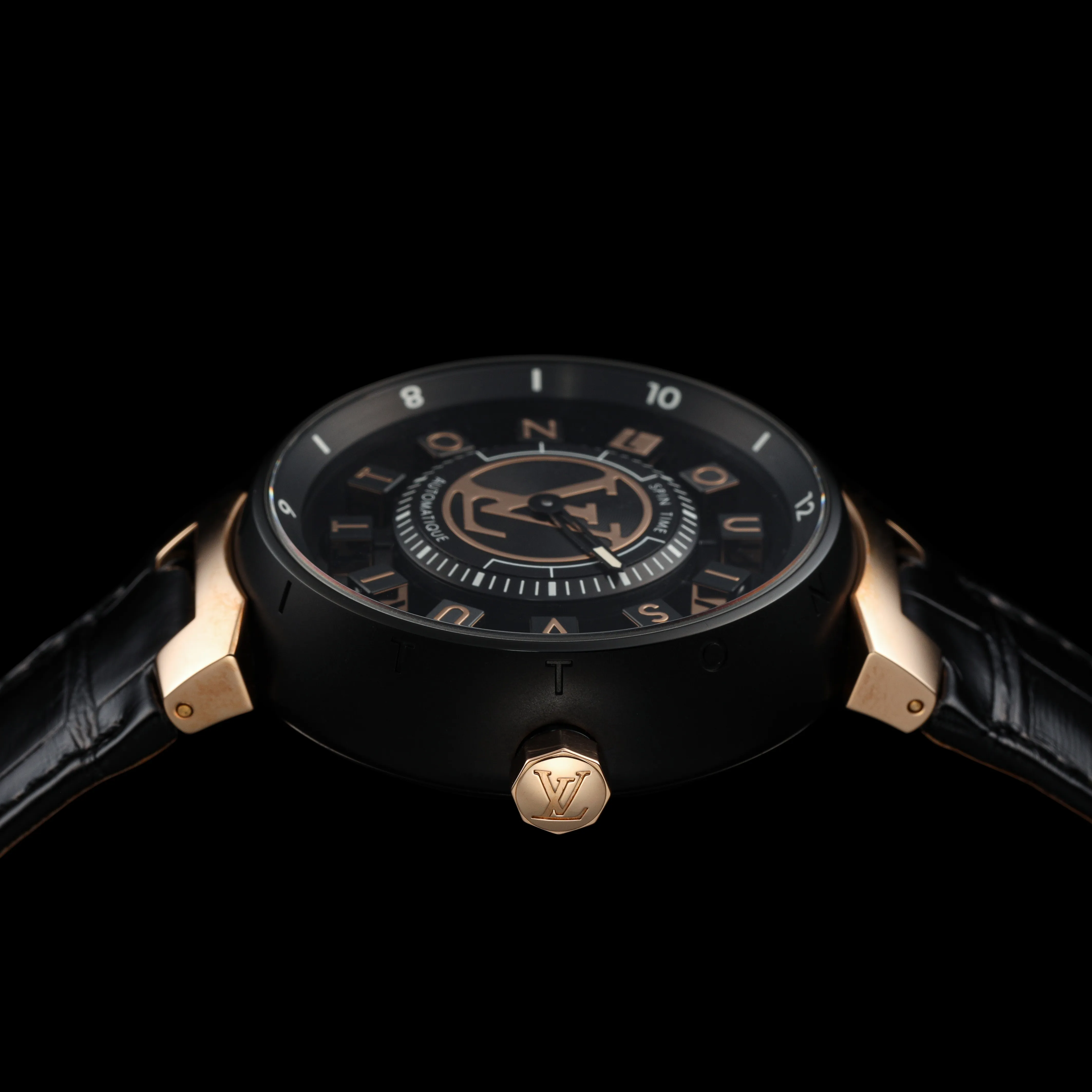 Louis Vuitton Tambour Q1EGLY 43mm Titanium Skeletonized 2