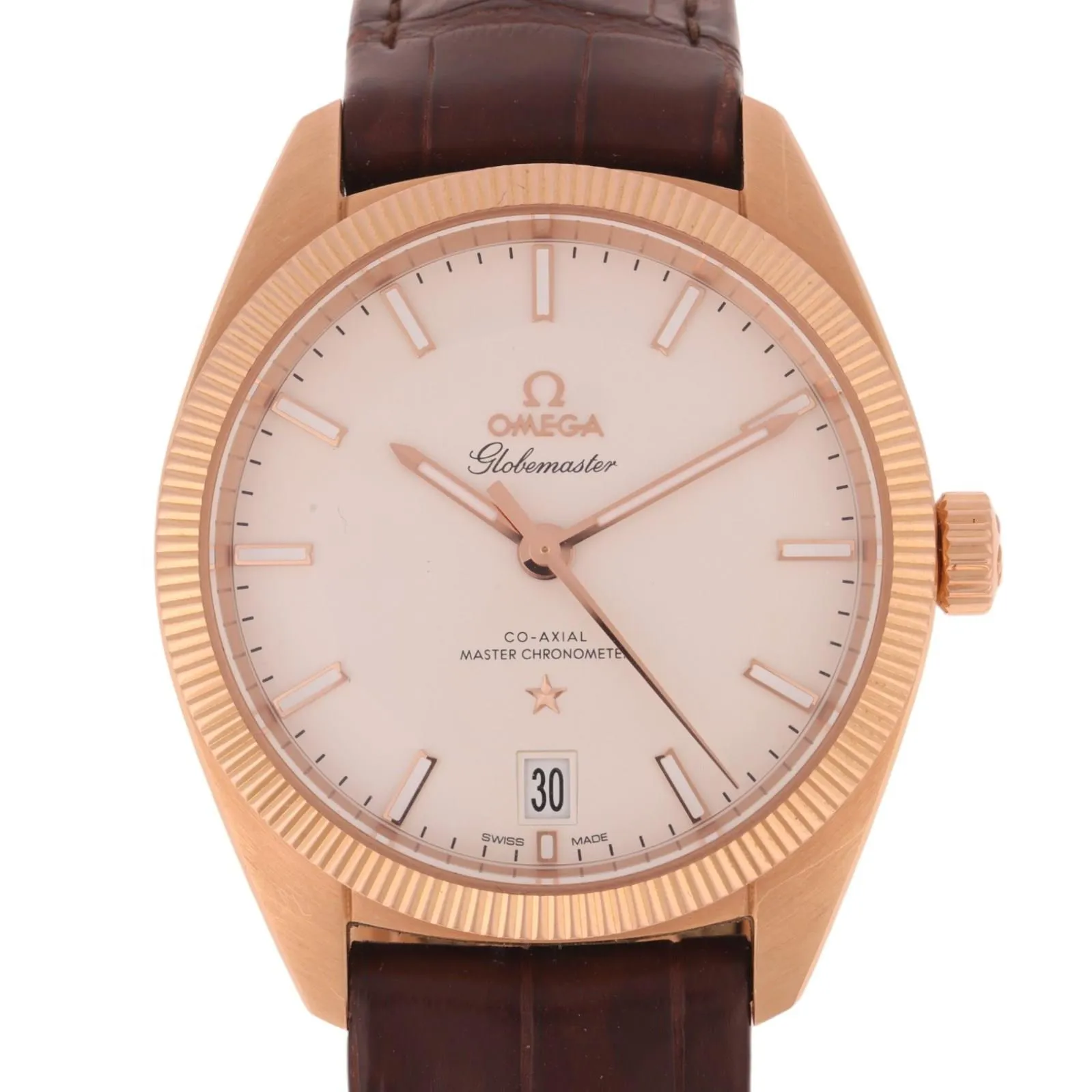 Omega Globemaster 130.53.39.21.02.001 39mm Sedna gold Silver