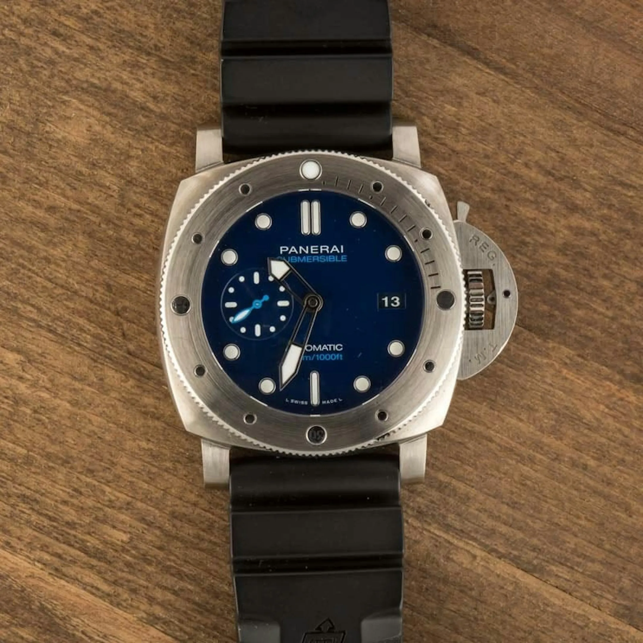 Panerai Submersible PAM 00692 47mm Titanium Blue