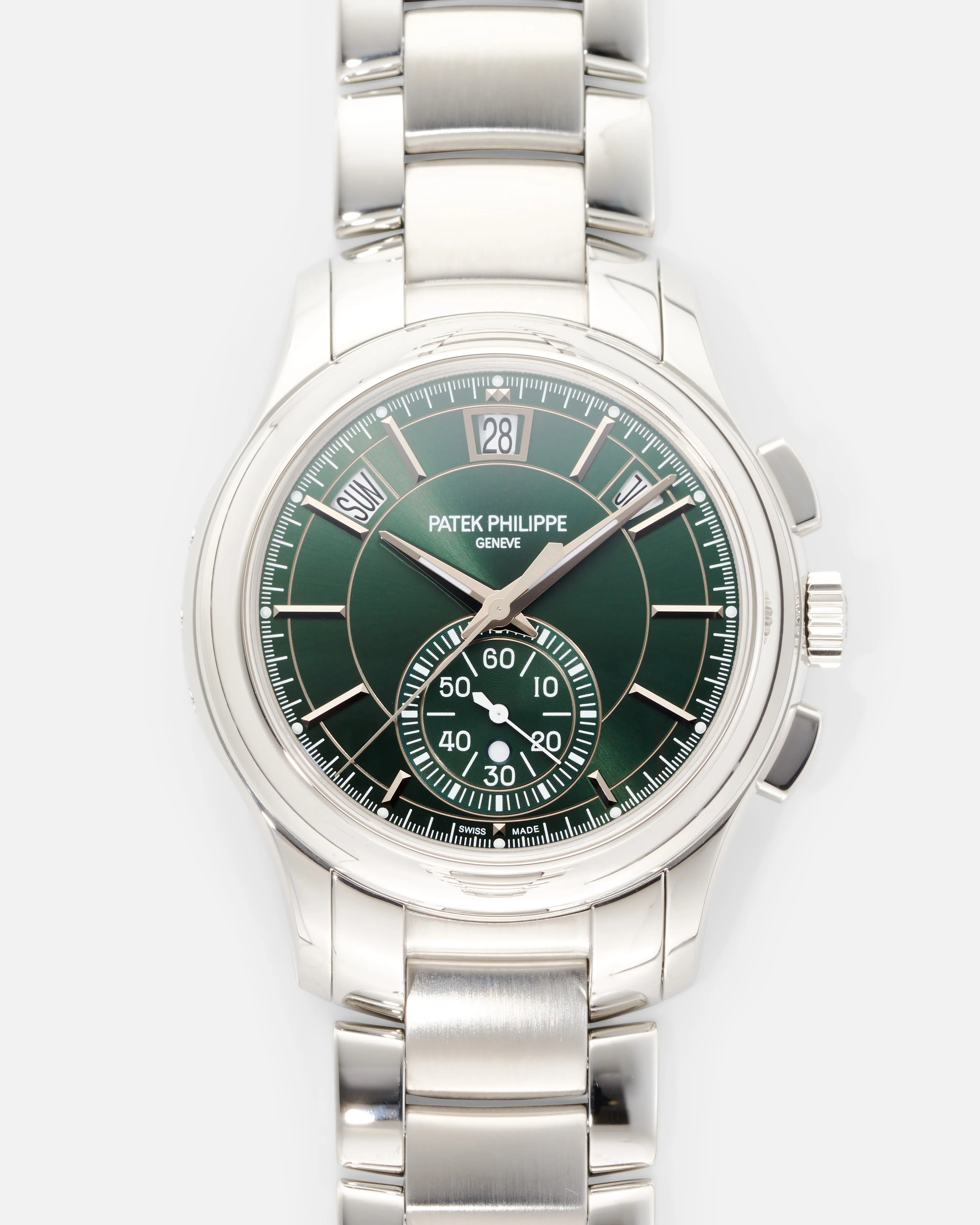 Patek Philippe Annual Calendar Chronograph 5905/1A-001 42mm Stainless steel Green