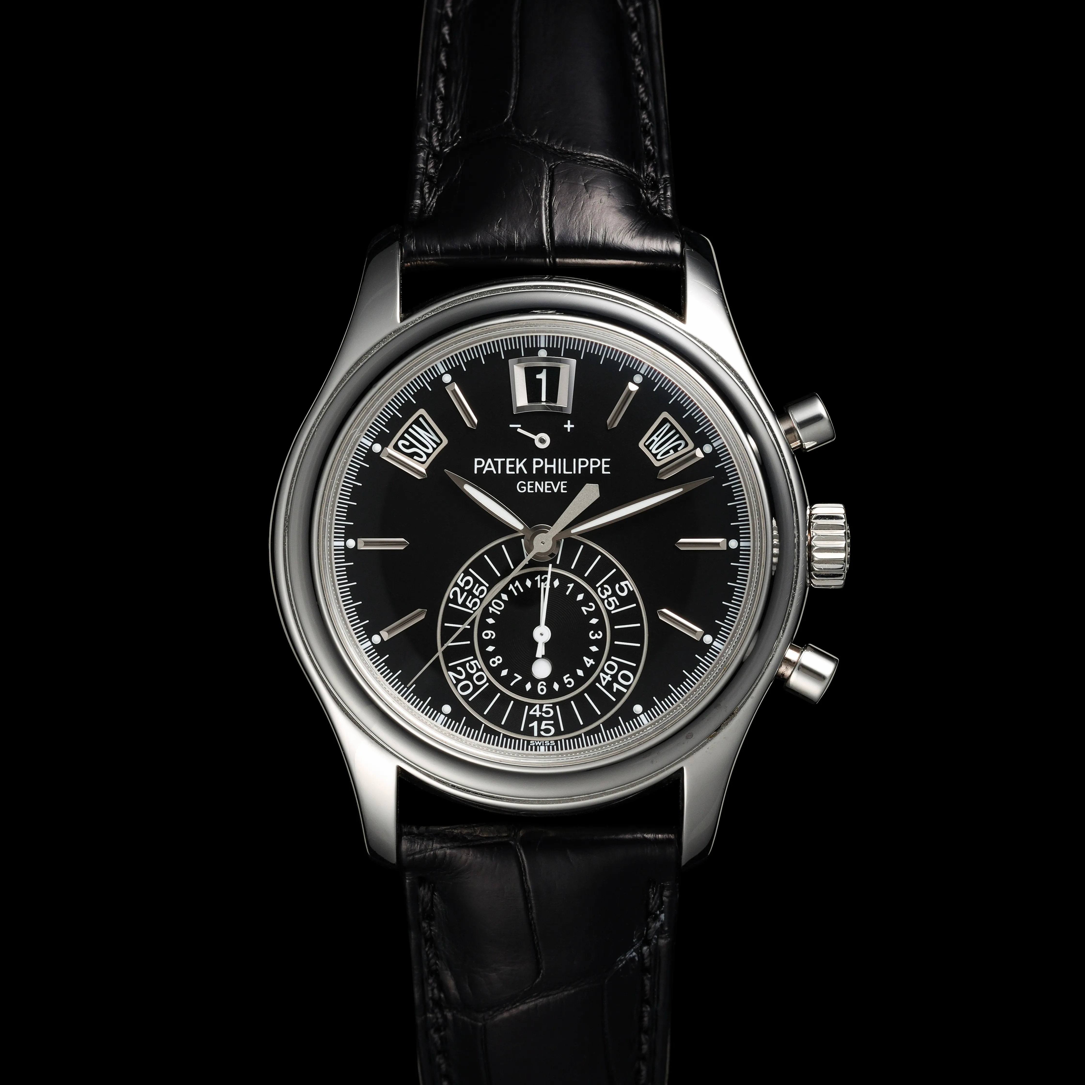 Patek Philippe Annual Calendar Chronograph 5960P-016 40mm Platinum Black