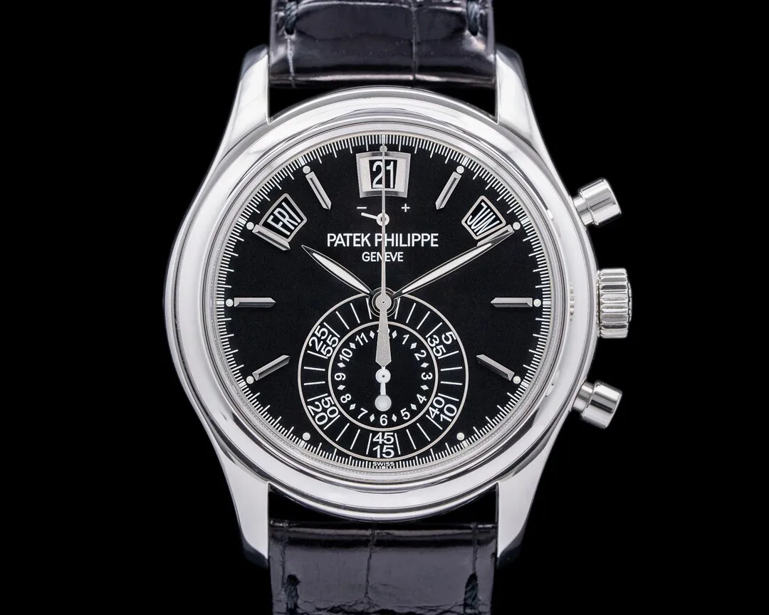 Patek Philippe Annual Calendar Chronograph 5960P-016 40.5mm Platinum Black