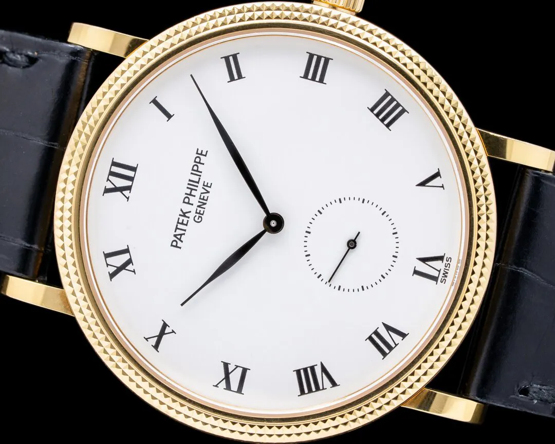 Patek Philippe Calatrava 3919J-001 33mm Yellow gold White 4