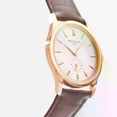 Patek Philippe Calatrava 5196R-001 37mm Rose gold Silver 3