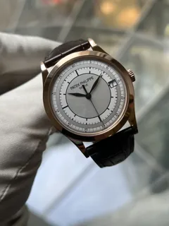 Patek Philippe Calatrava 5296R-001 Rose gold Silver