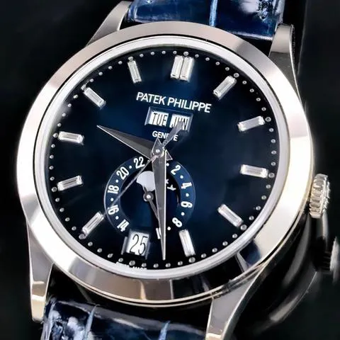 Patek Philippe Complications 5396G-017 38.5mm White gold Blue