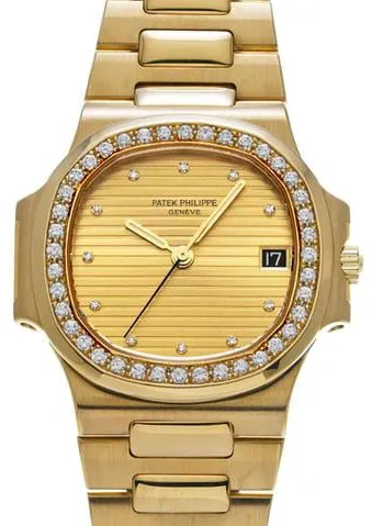 Patek Philippe Nautilus 3800/003 34mm Yellow gold Champagne