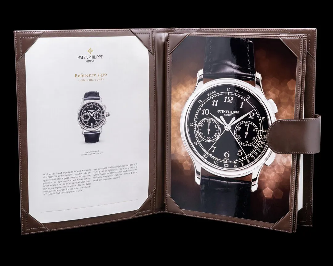 Patek Philippe Split-Seconds Chronograph 5370P-001 41mm Platinum Black 11