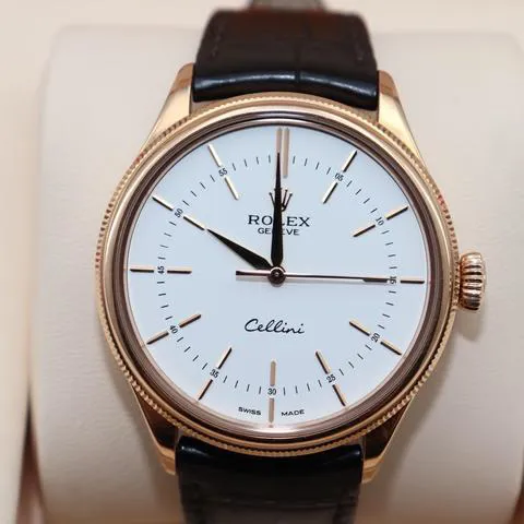 Rolex Cellini 50505 39mm Rose gold White