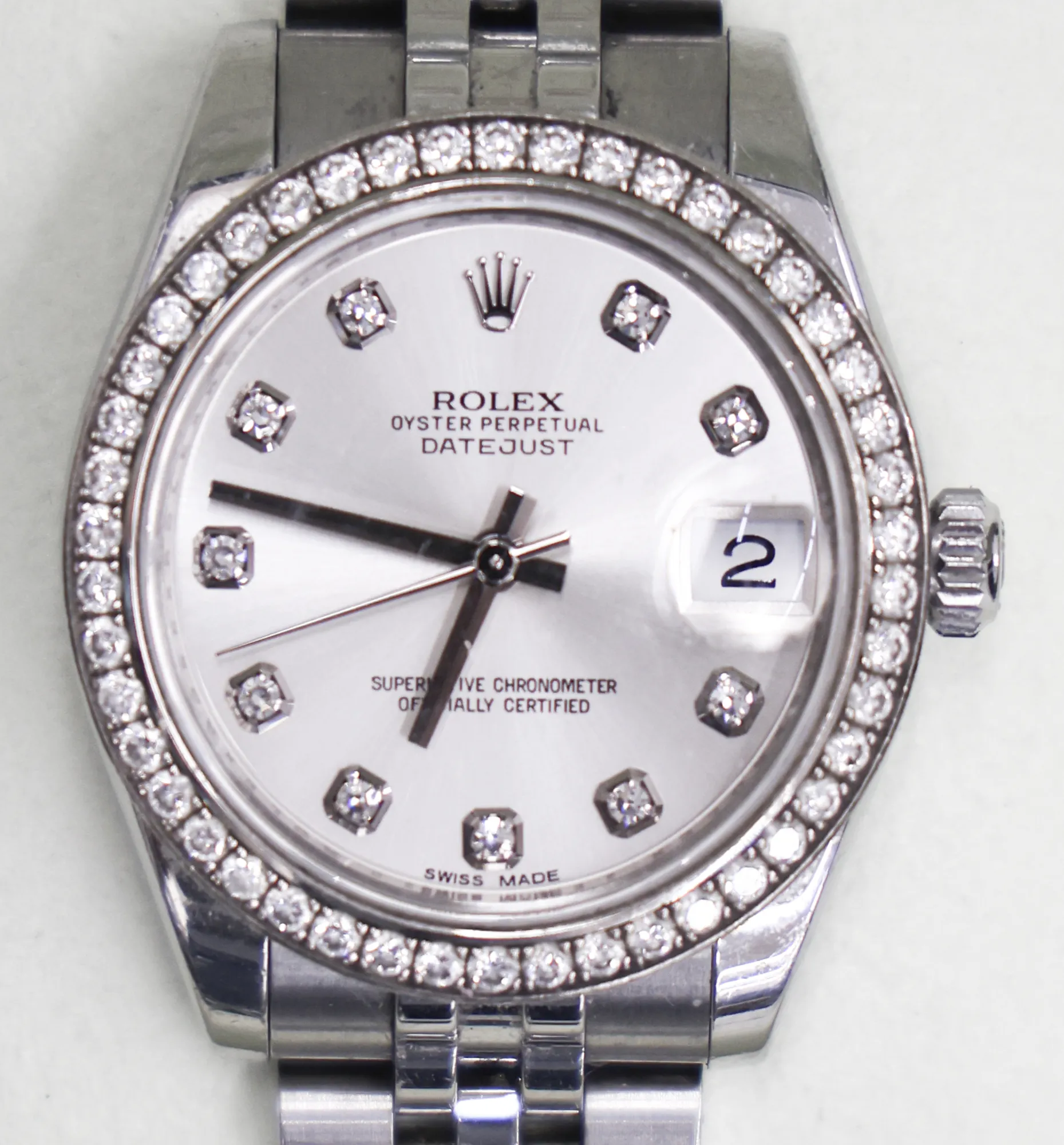 Rolex Datejust 31 178384 31mm 18k white gold and Diamond