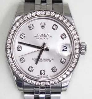 Rolex Datejust 31 178384 18k white gold and Diamond