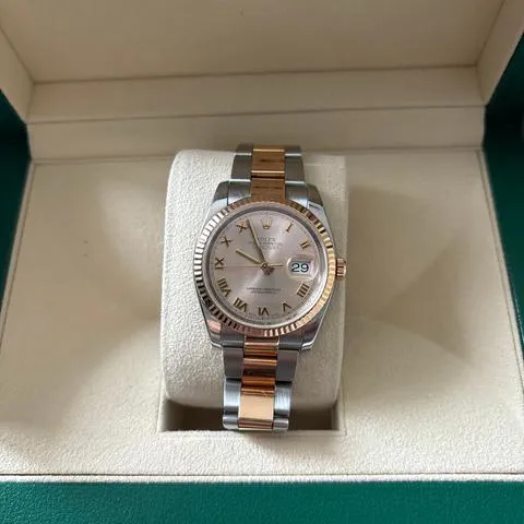 Rolex Datejust 36 116201 36mm Yellow gold and Stainless steel Rose