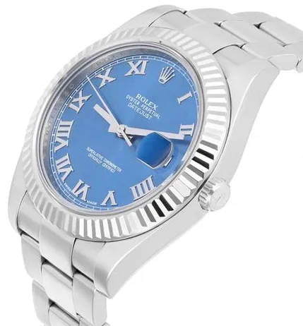 Rolex Datejust II 116334 41mm Stainless steel Blue 5