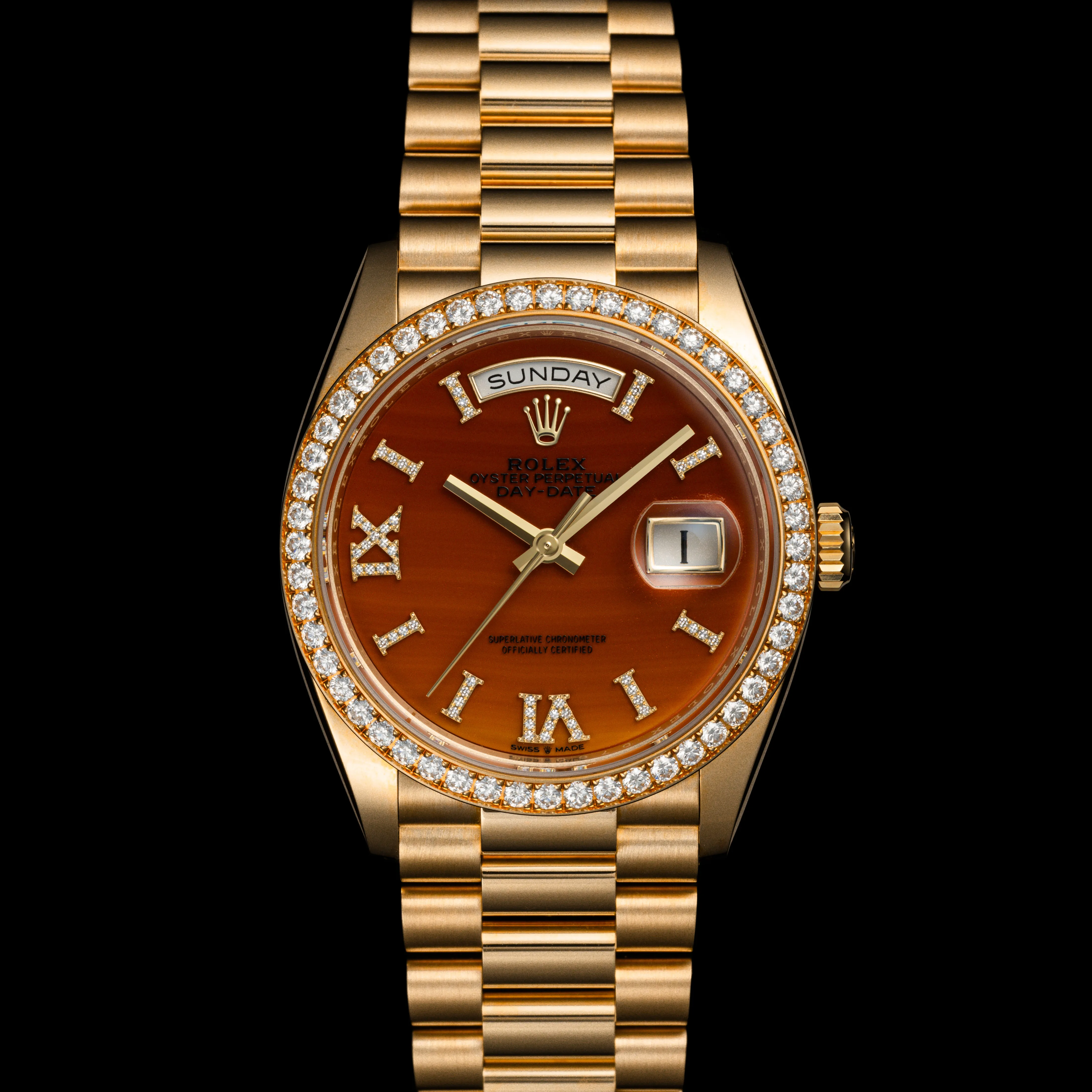 Rolex Day-Date 36 128348RBR 36mm 18k yellow gold