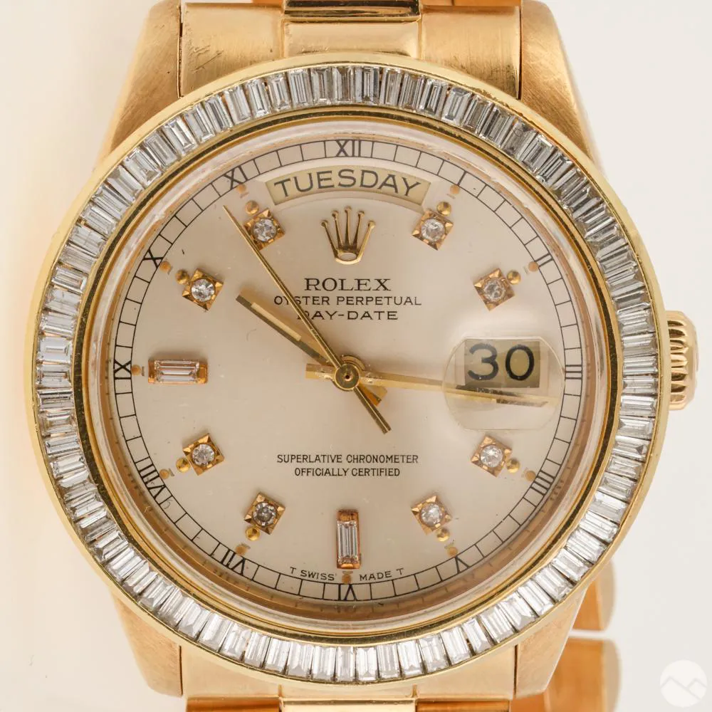 Rolex Day-Date 36 18038 18k yellow gold Silver 10