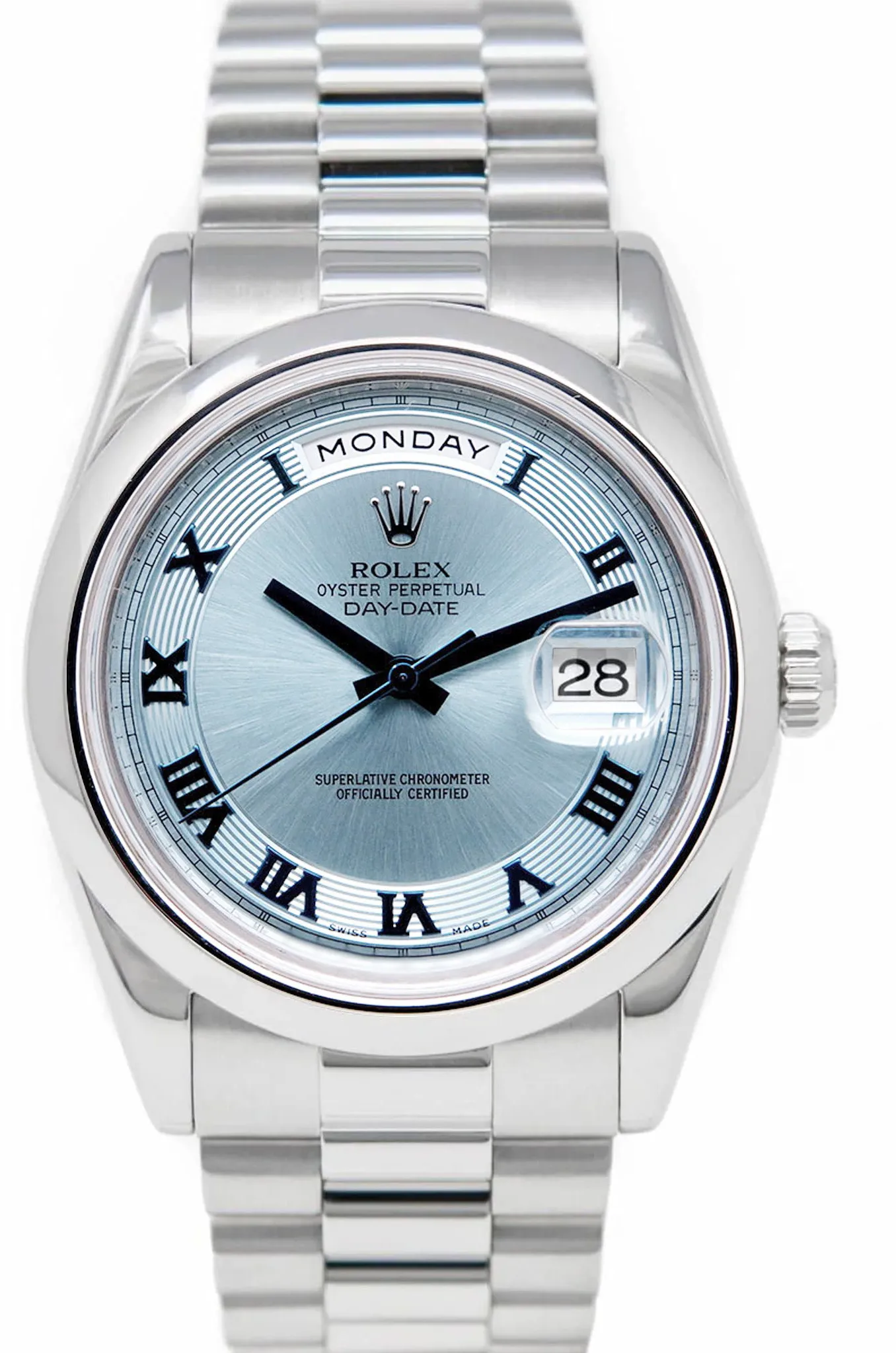 Rolex Day-Date II 218206 41mm Platinum Blue