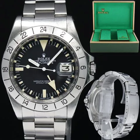 Rolex Explorer II 1655 40mm Stainless steel Black