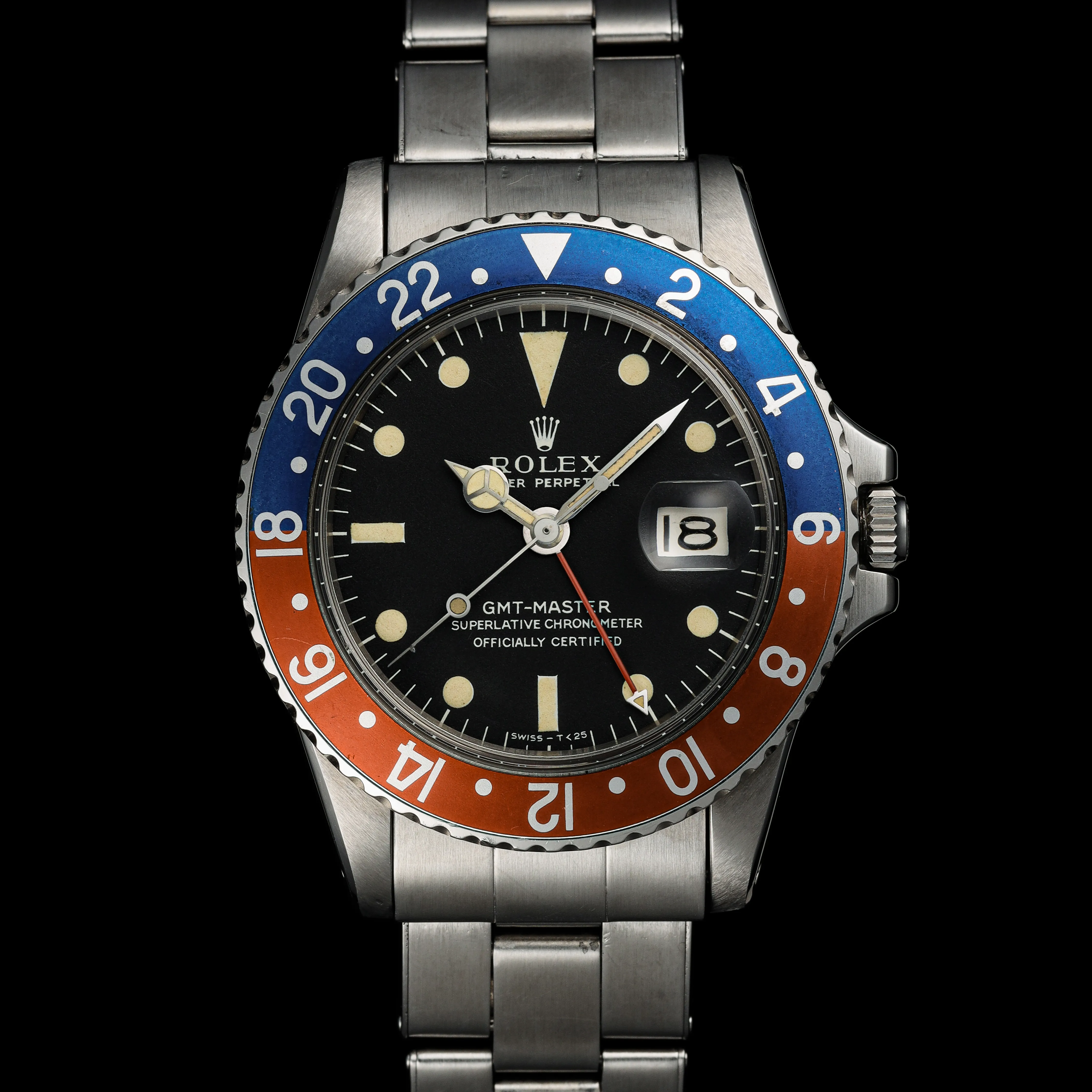 Rolex GMT-Master 1675 38mm Stainless steel Black