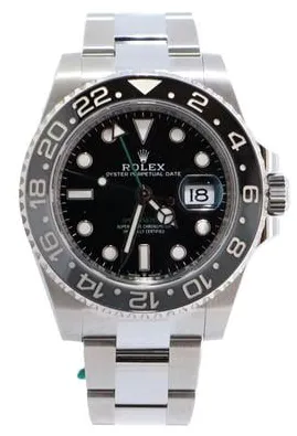 Rolex GMT-Master II 126710GRNR 40mm Stainless steel Black