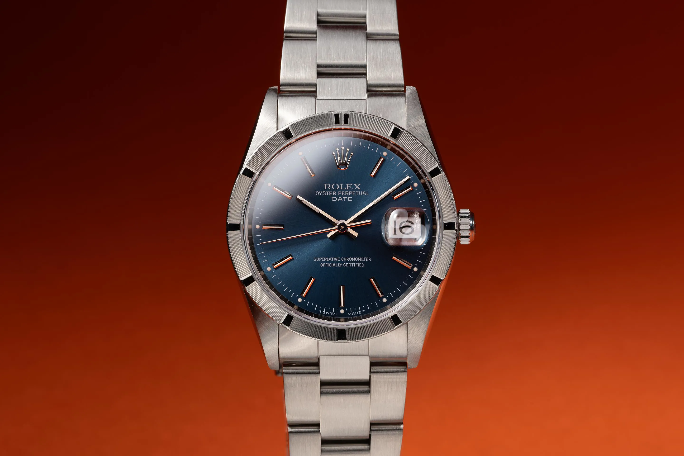 Rolex Oyster Perpetual Date 15210 34mm Blue