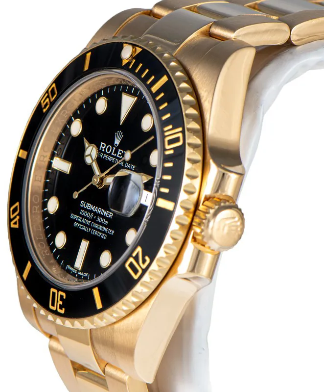 Rolex Submariner 116618LN 40mm Yellow gold Black 1