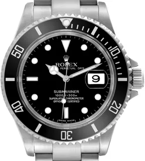 Rolex Submariner 16610 Stainless steel Black