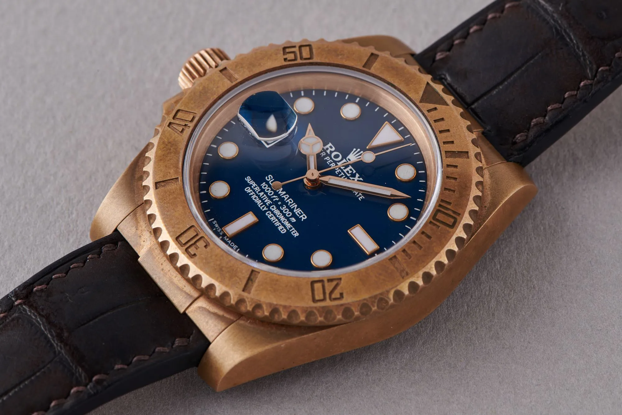 Rolex Submariner 40mm Bronze and Stainless steel Blue 6