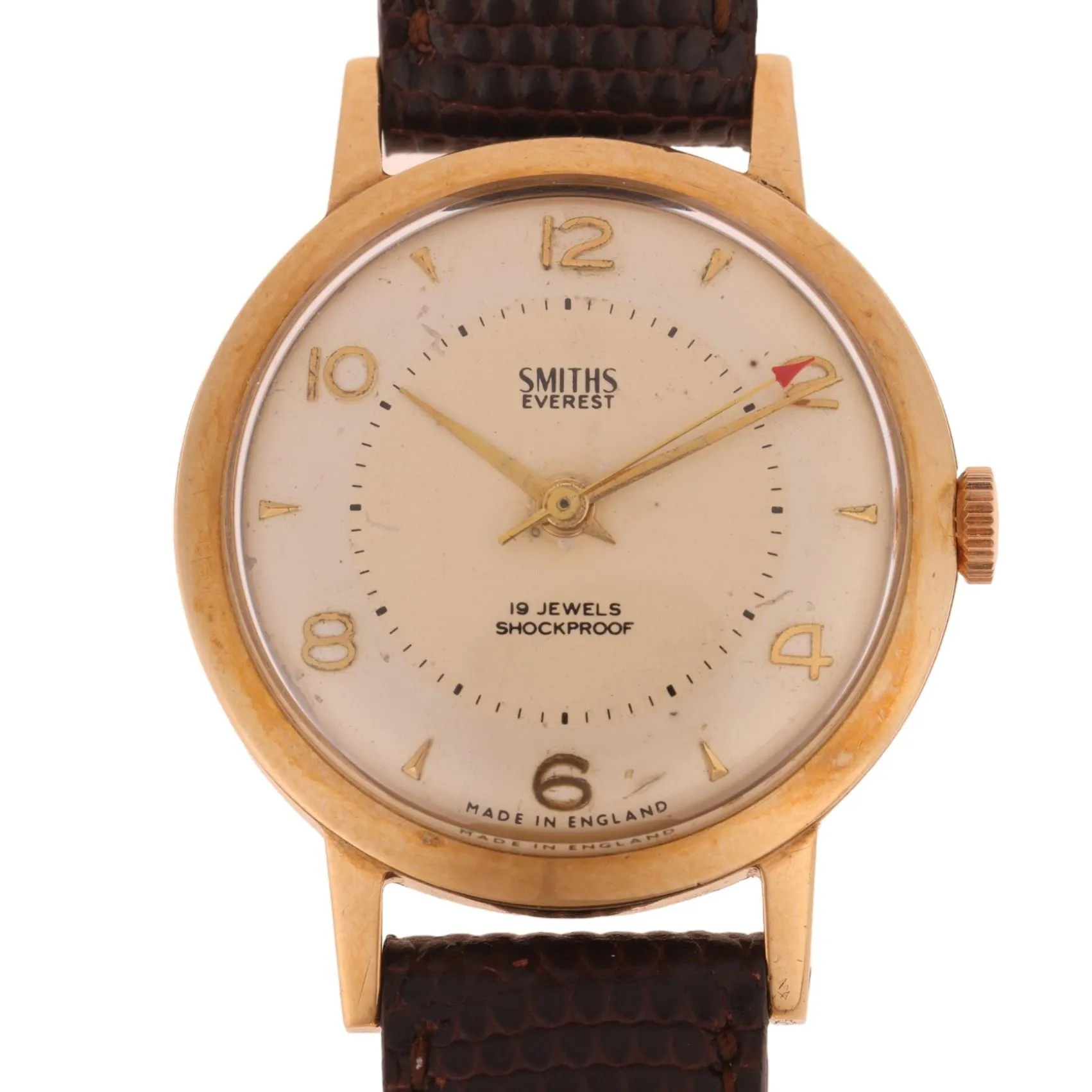 Smiths Everest 33mm 9ct Gold Silver