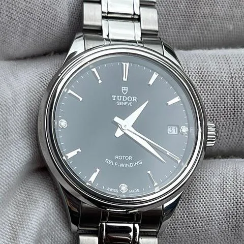 Tudor Style 12300 34mm Stainless steel Black 2