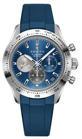 Zenith Chronomaster Sport 03.3114.360051.R950 41mm Stainless steel Blue