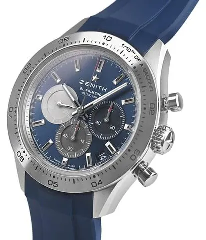 Zenith Chronomaster Sport 03.3114.360051.R950 41mm Stainless steel Blue 1