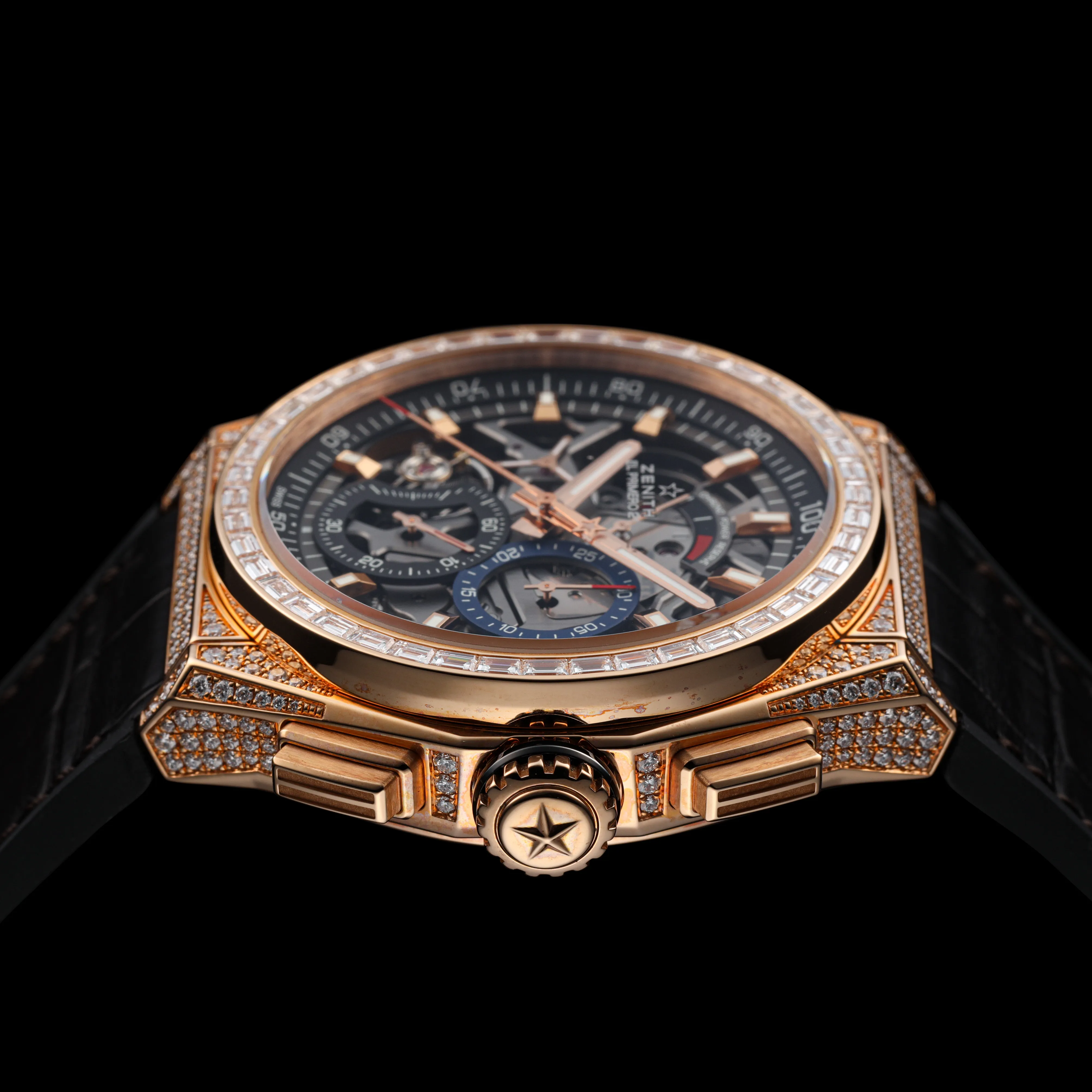 Zenith Defy 22.9000.9004/71.R585 45mm Diamond and 18K pink gold Skeleton 2