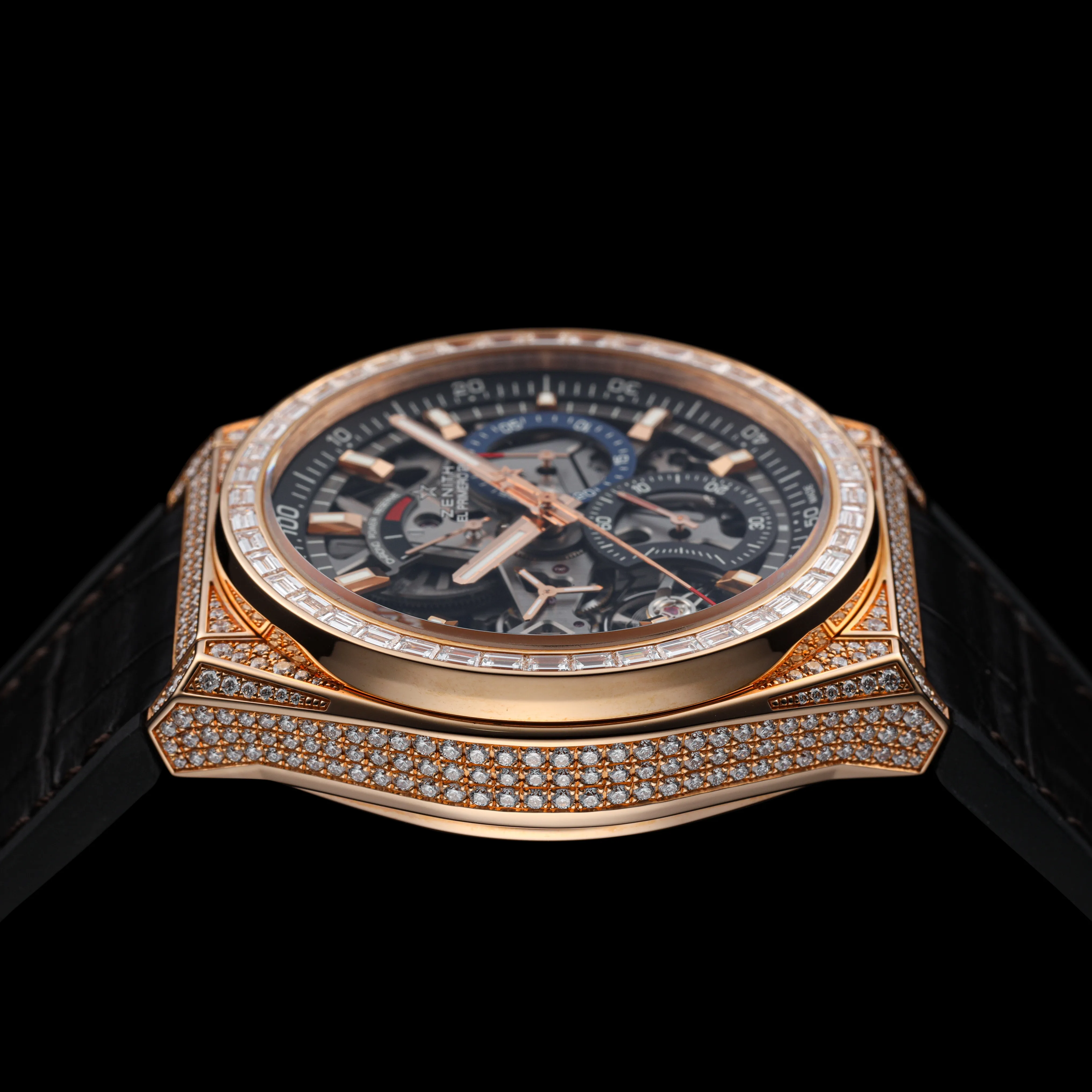 Zenith Defy 22.9000.9004/71.R585 45mm Diamond and 18K pink gold Skeleton 3