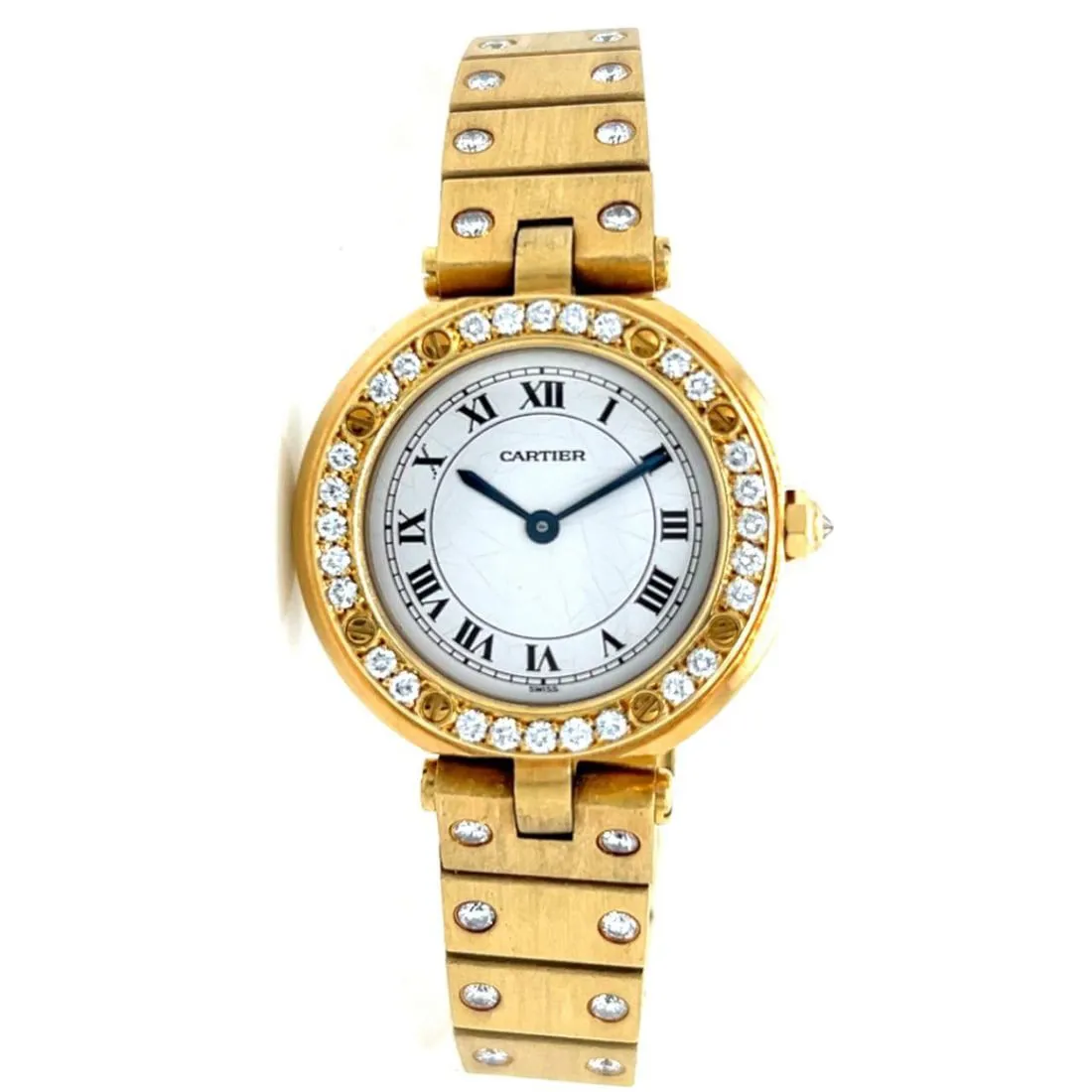 Cartier Santos Vendôme Diamond and 18k yellow gold