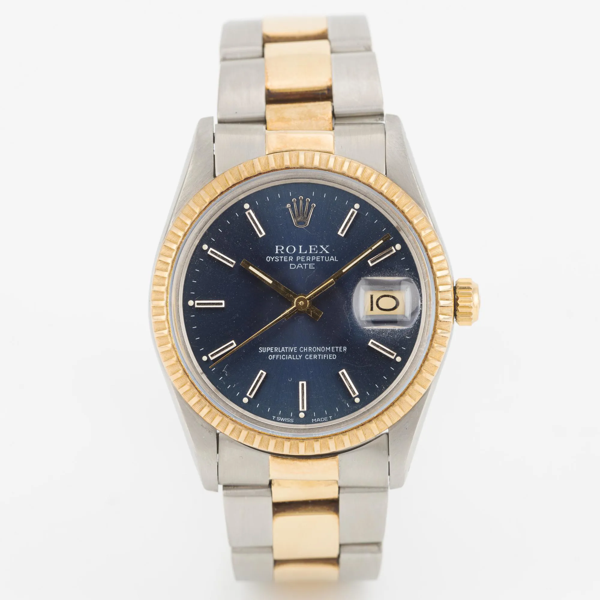 Rolex Oyster Perpetual Date 15053 34mm Yellow gold and Stainless steel