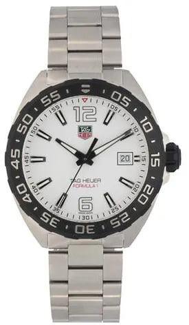 TAG Heuer Formula 1 WAZ1111 41mm Stainless steel White