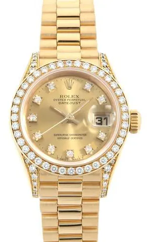 Rolex Datejust 69158G 26mm Yellow gold Champagne