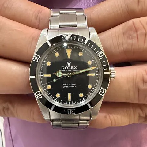 Rolex Submariner 5508 37mm Stainless steel Black