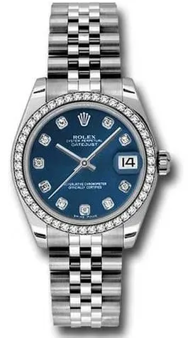 Rolex Datejust 31 178384 31mm Stainless steel Blue