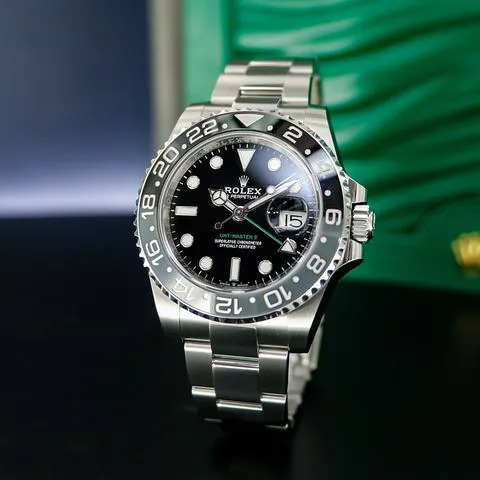 Rolex GMT-Master II 126710GRNR 40mm Stainless steel Black