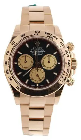 Rolex Daytona 126508 40mm Yellow gold Black