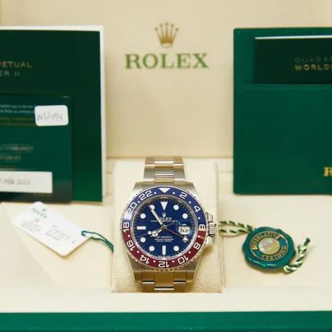 Rolex GMT-Master II 126719BLRO 40mm White gold Blue