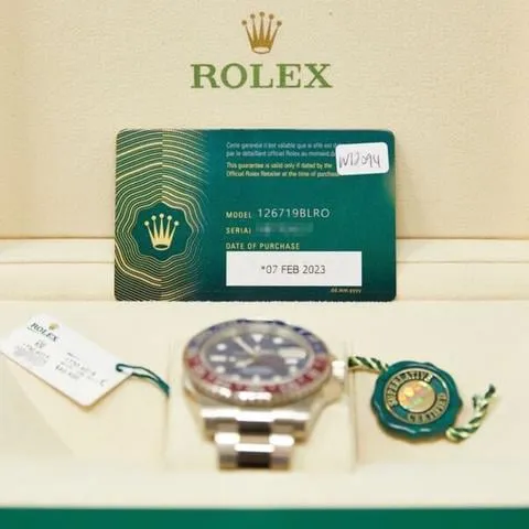 Rolex GMT-Master II 126719BLRO 40mm White gold Blue 4