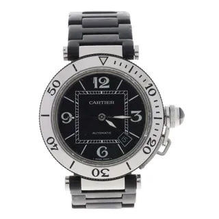 Cartier Pasha Seatimer 2790 Stainless steel Black