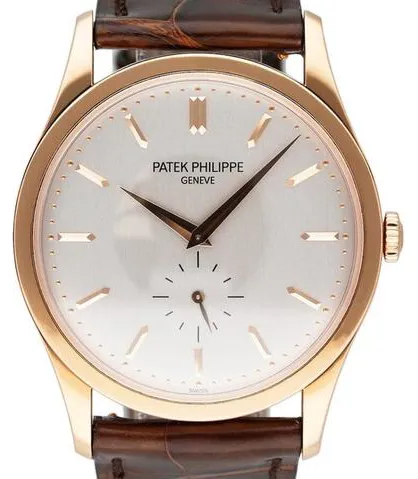 Patek Philippe Calatrava 5196R-001 37mm Rose gold Silver