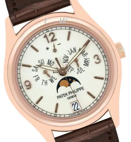 Patek Philippe Annual Calendar 5146R-001 39mm Rose gold Beige