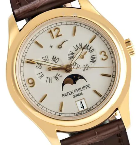 Patek Philippe Annual Calendar 5146J 39mm Yellow gold Silver