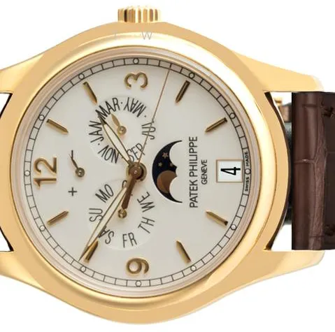 Patek Philippe Annual Calendar 5146J 39mm Yellow gold Silver 1